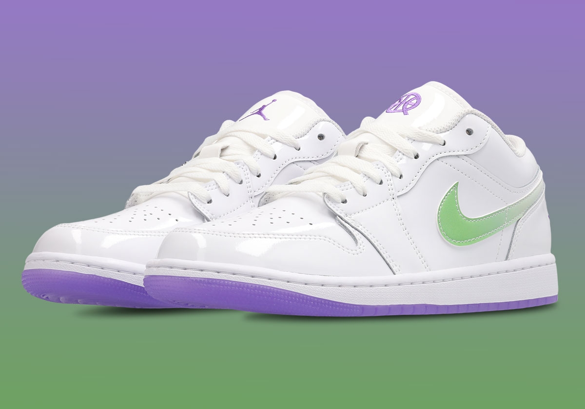Air Jordan 1 Low「Quai 54」官方圖曝光 漸層 Swoosh、紫色半透明外底吸睛