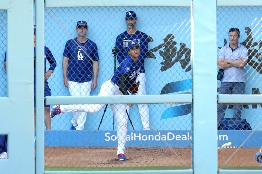 大谷翔平睽違23天進牛棚 投34球含變化球